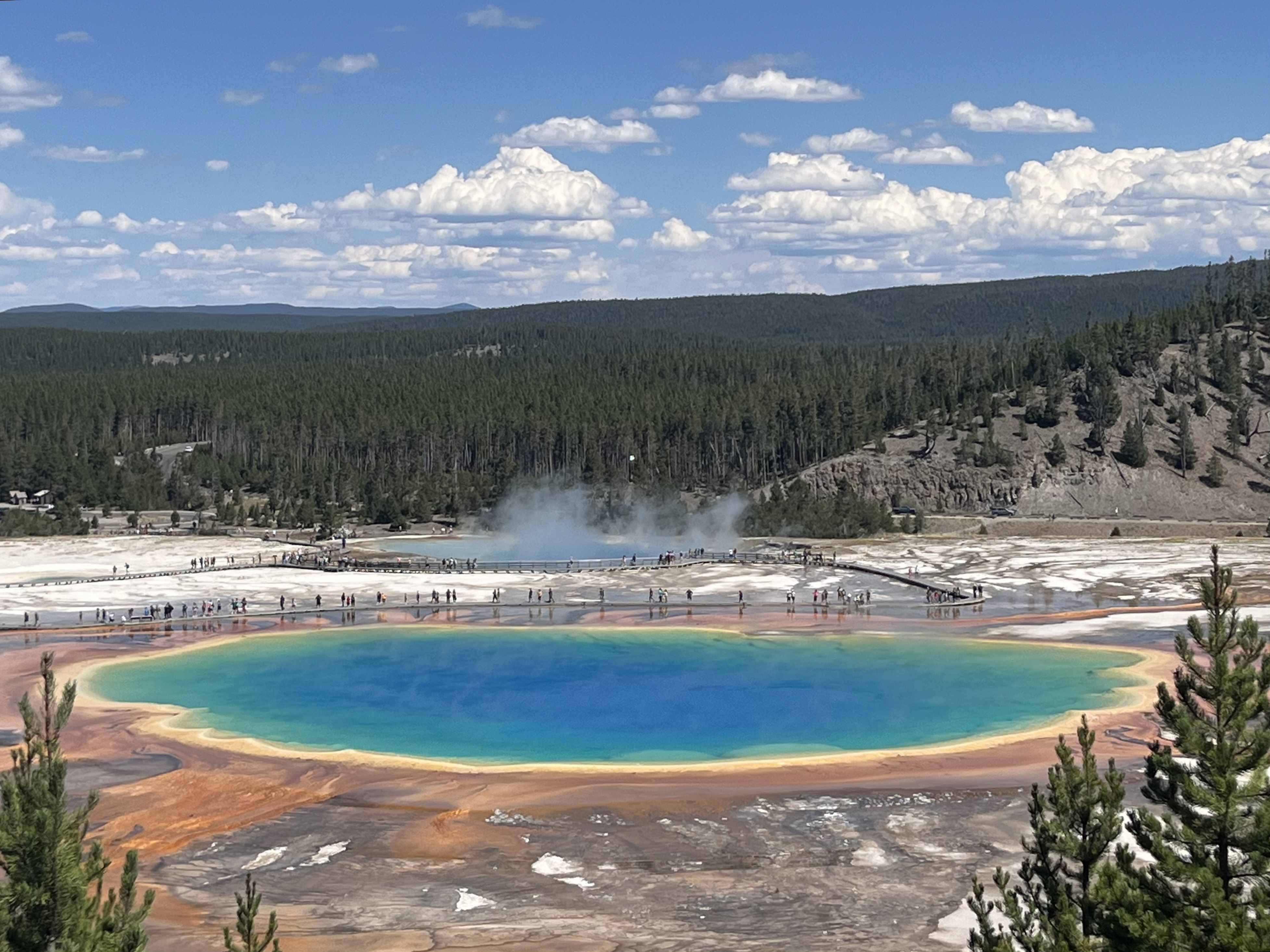 Colorful hot spring